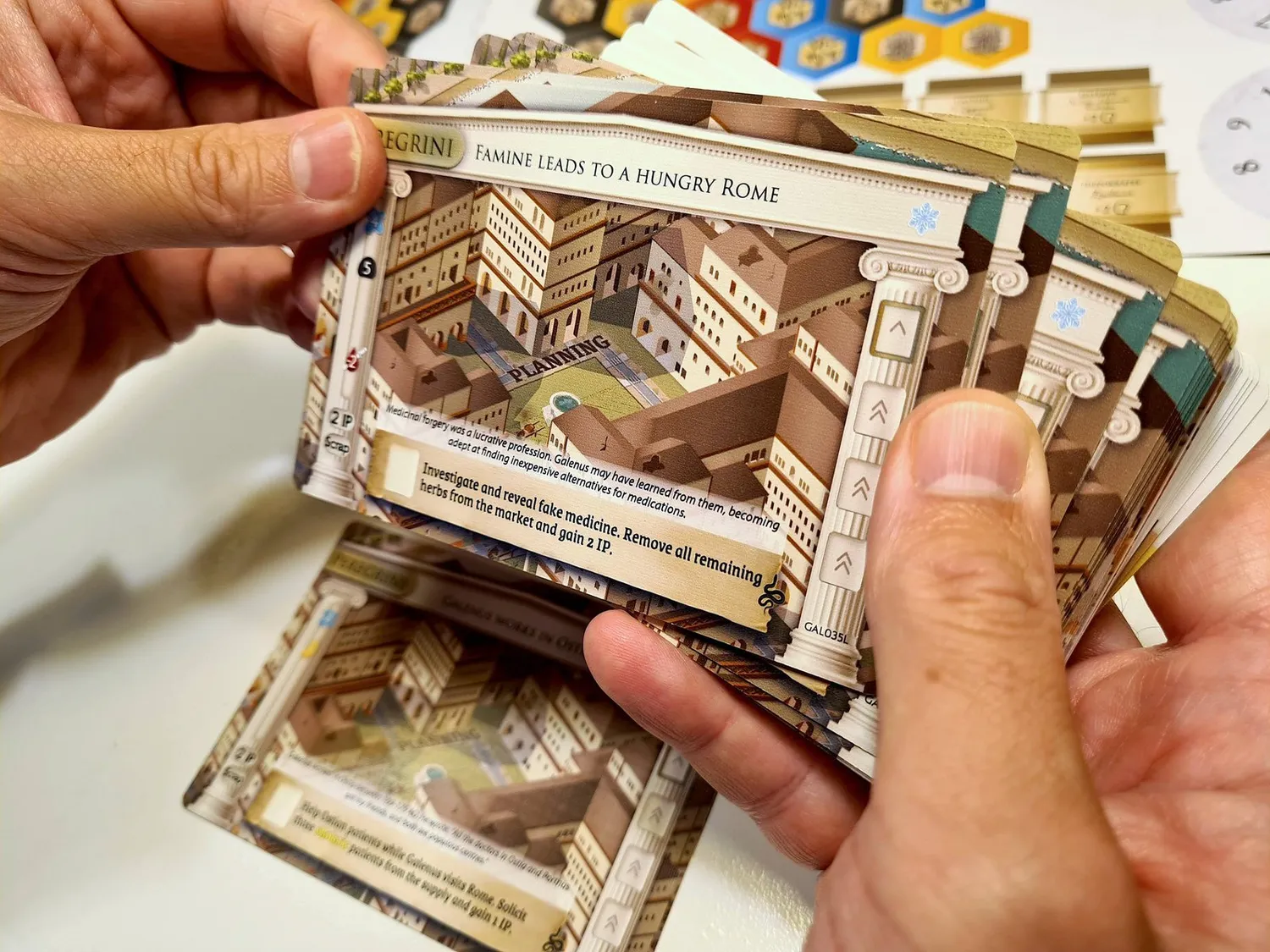 ION Game Design Galenus jeu de societe historique
