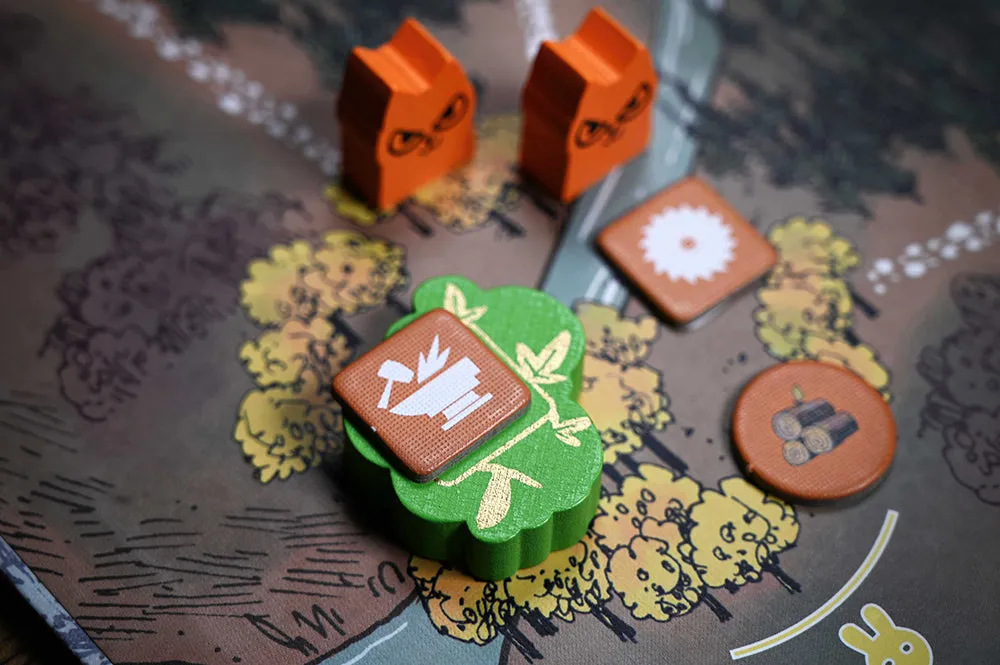 Leder Games Root Landmarks Pack extension 4 figurines bois