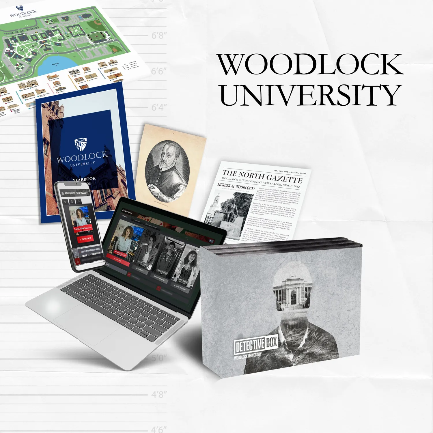 Detective Box Pack Ultime jeu d'enquête 5 enquêtes