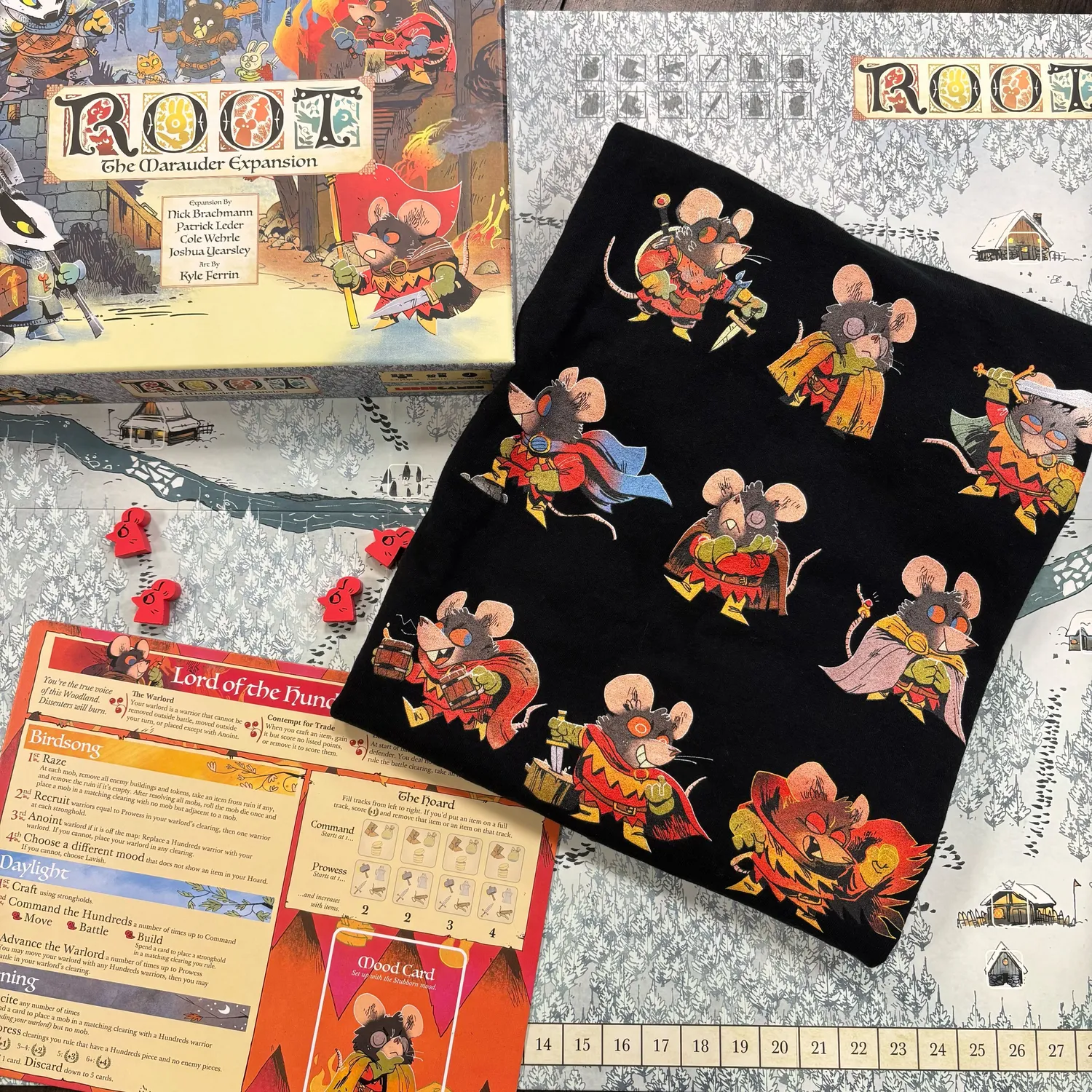 Leder Games Root Hundreds t-shirt humeur Seigneur