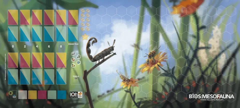 ION Game Design Bios Mesofauna Megafauna tapis néoprène