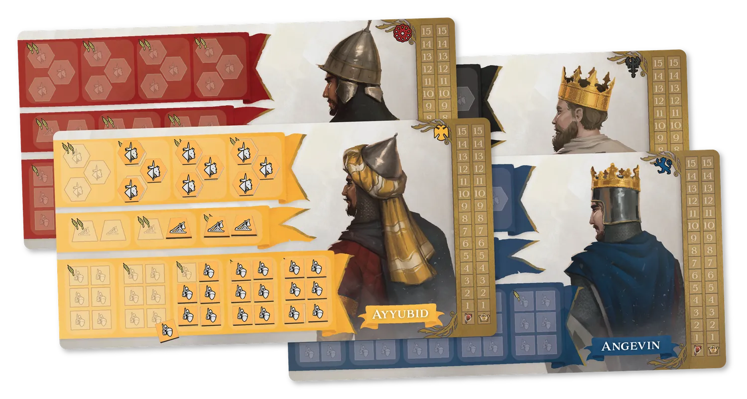 ION Game Design Third Crusade jeu de société croisades
