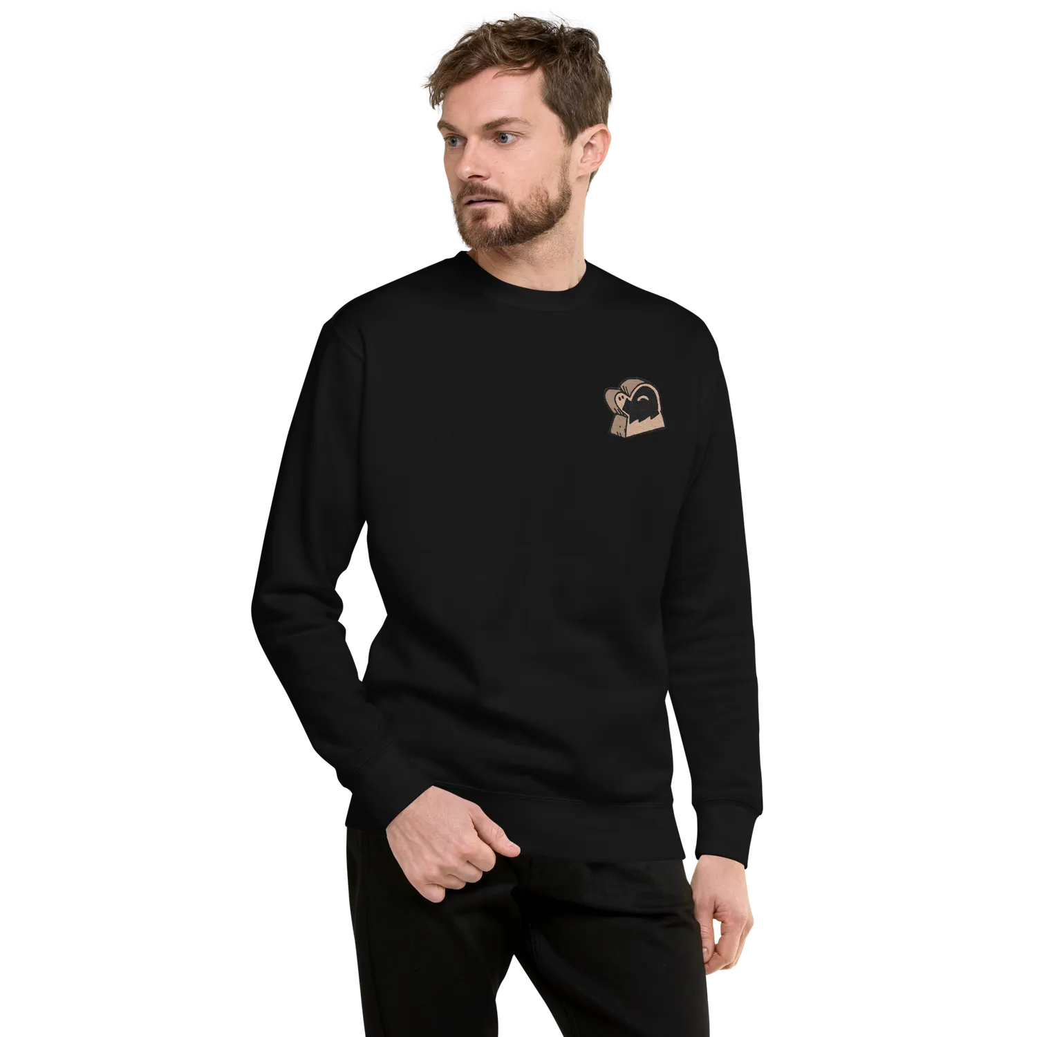 Leder Games Root Underground Duchy Meeple sweat noir S brodé