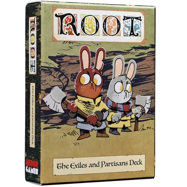 Leder Games Root Exiles Partisans deck 54 cartes