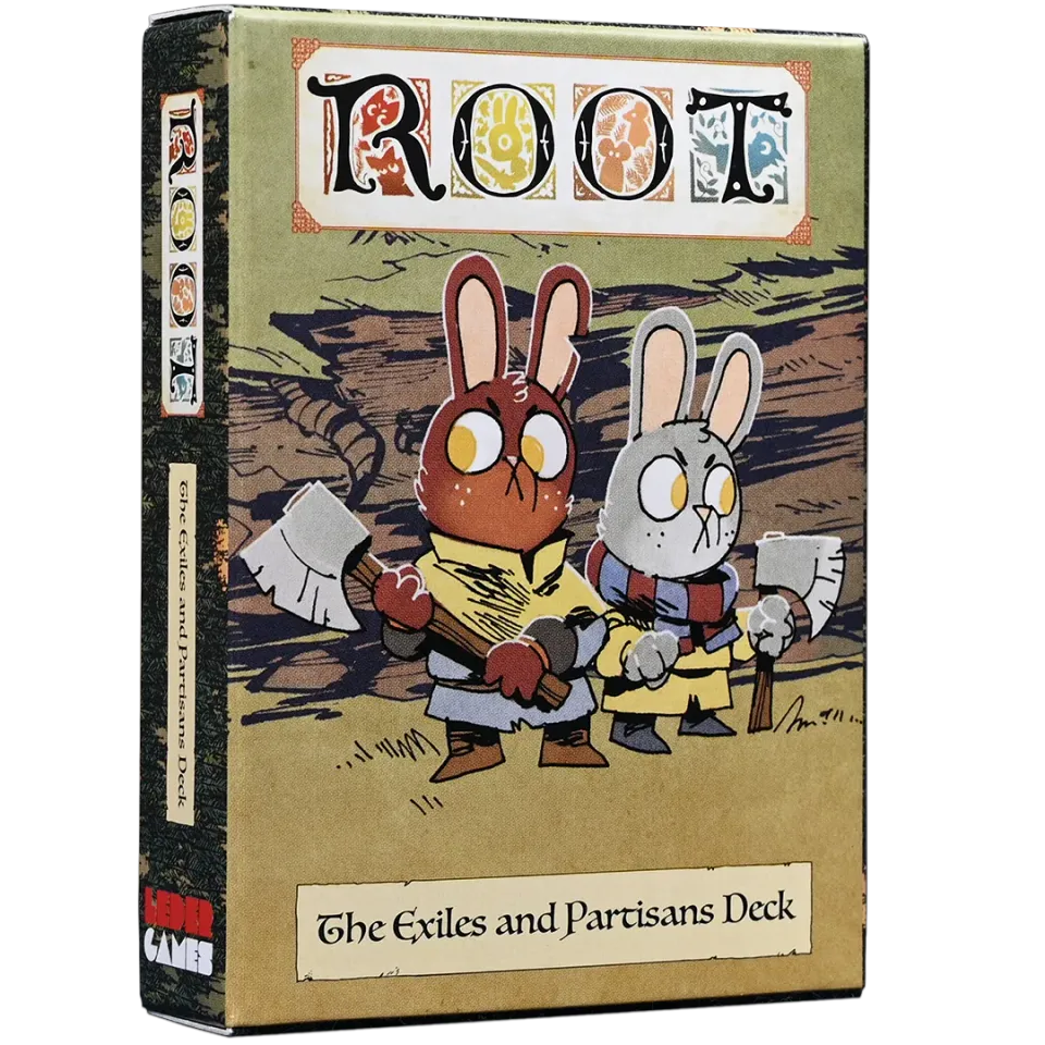 Leder Games Root Exiles Partisans deck 54 cartes