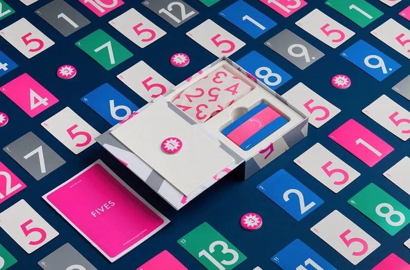 CMYK Fives jeu de cartes 10 boites tendu 3-4 joueurs