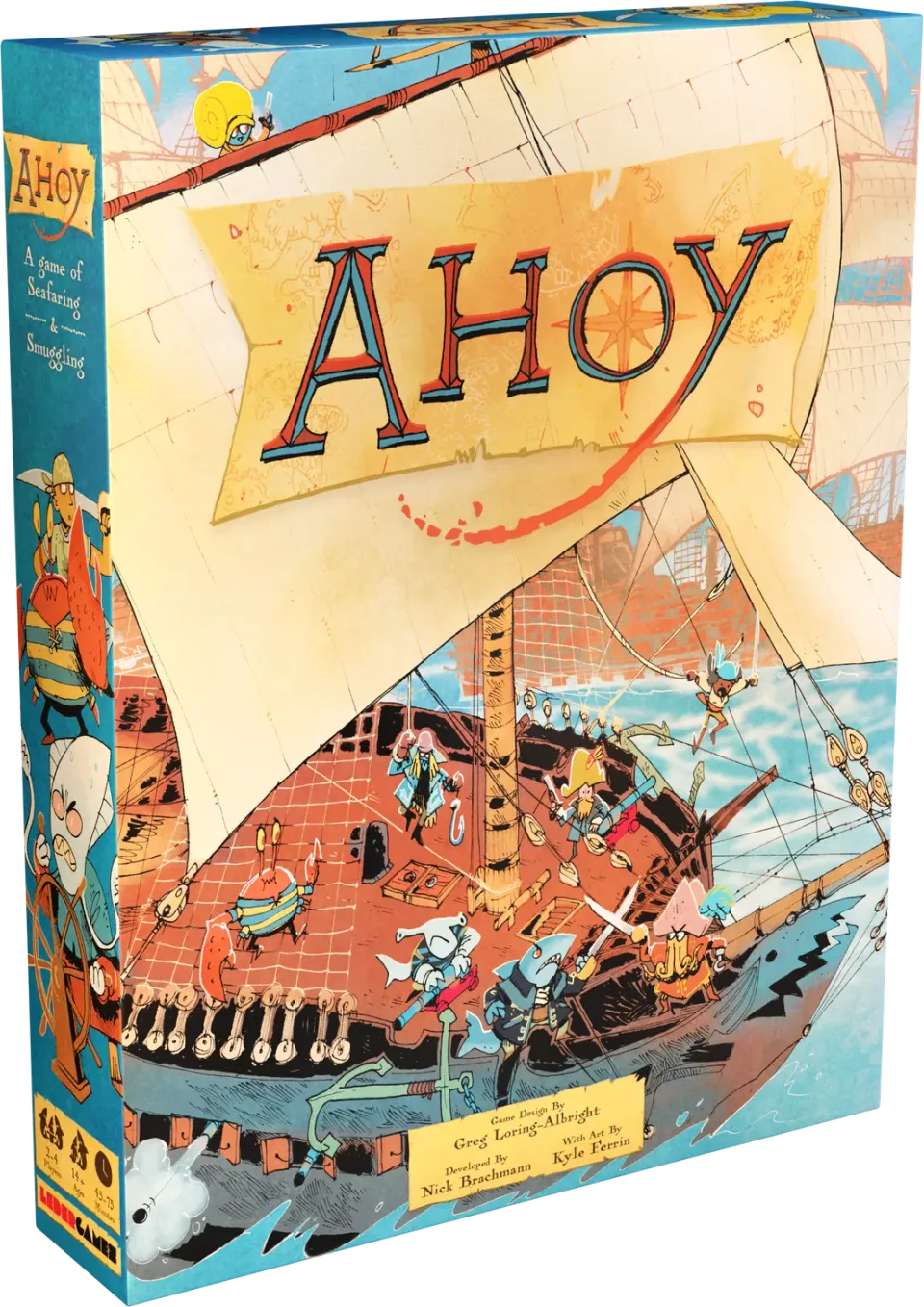 Leder Games Ahoy jeu de société pirates 2-4 joueurs