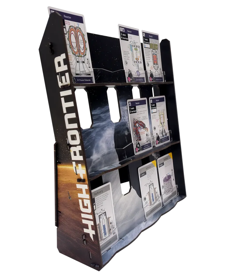 ION Game Design High Frontier 4 All E-Raptor presentoir brevets