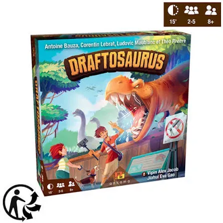 Flip Flap La Tanière du joueur Draftosaurus jeu de cartes familial