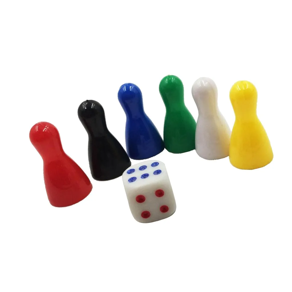 ION Game Design Pack 6 pions dés jeu de société multicolore