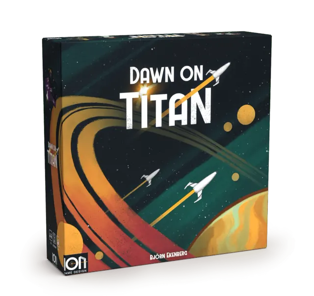 ION Game Design Dawn on Titan jeu société solo espace