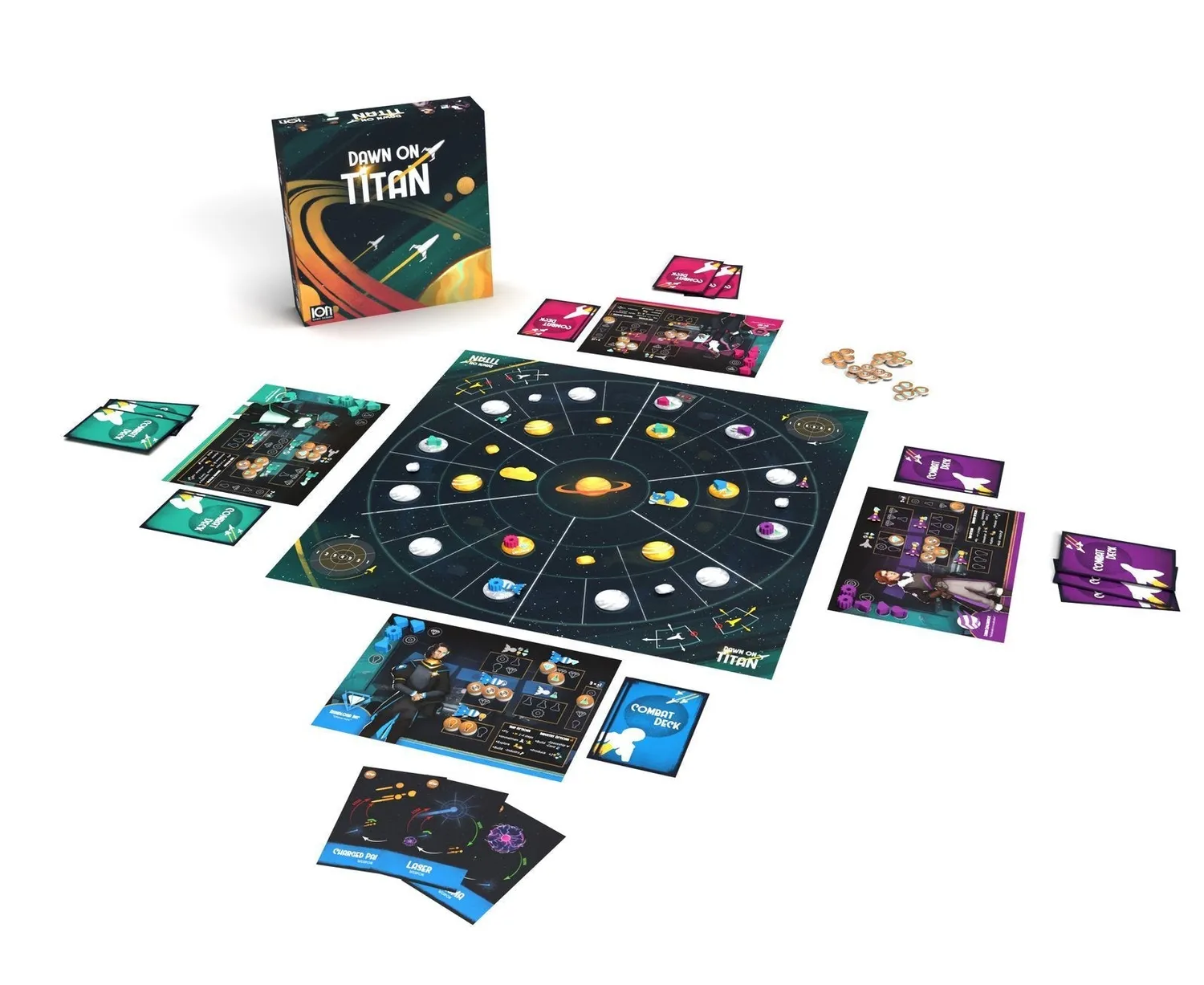 ION Game Design Dawn on Titan jeu de société tactique