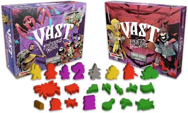 Leder Games Vast Mysterious Manor coffret jeu + extension meeples