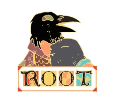 Leder Games Root Underworld pin's portrait Corvid Mole