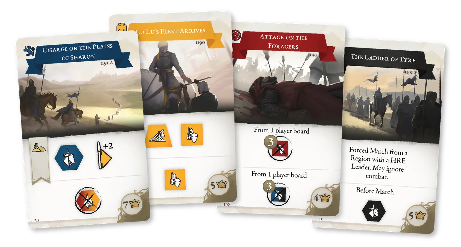 ION Game Design Third Crusade jeu de société croisades