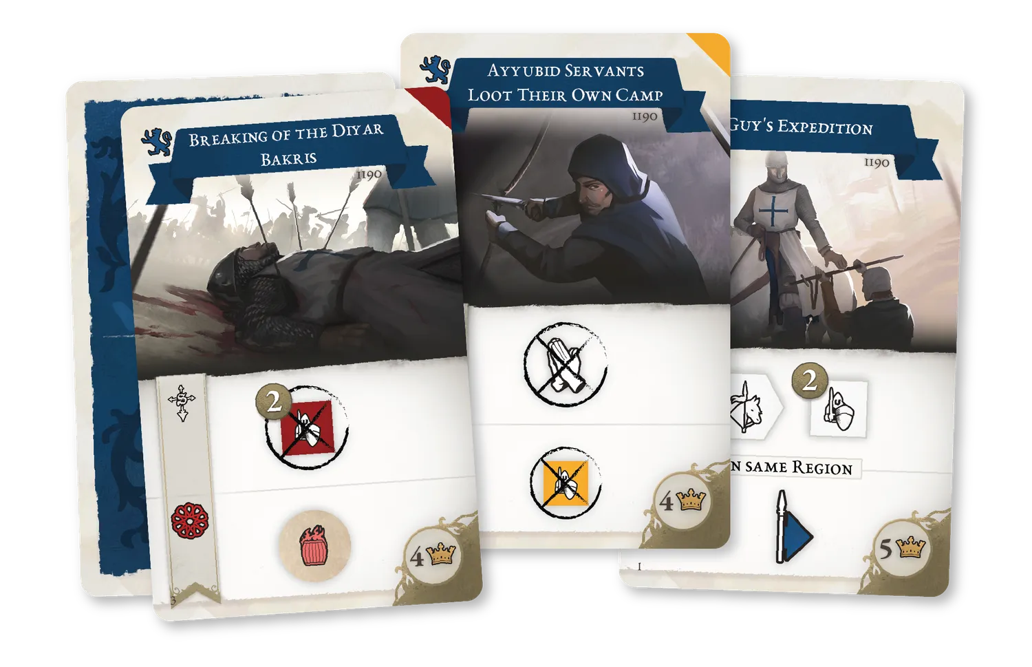 ION Game Design Third Crusade jeu de société croisades