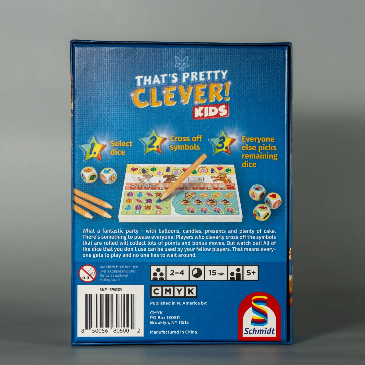 CMYK That's Pretty Clever Kids jeu de dés enfants combos