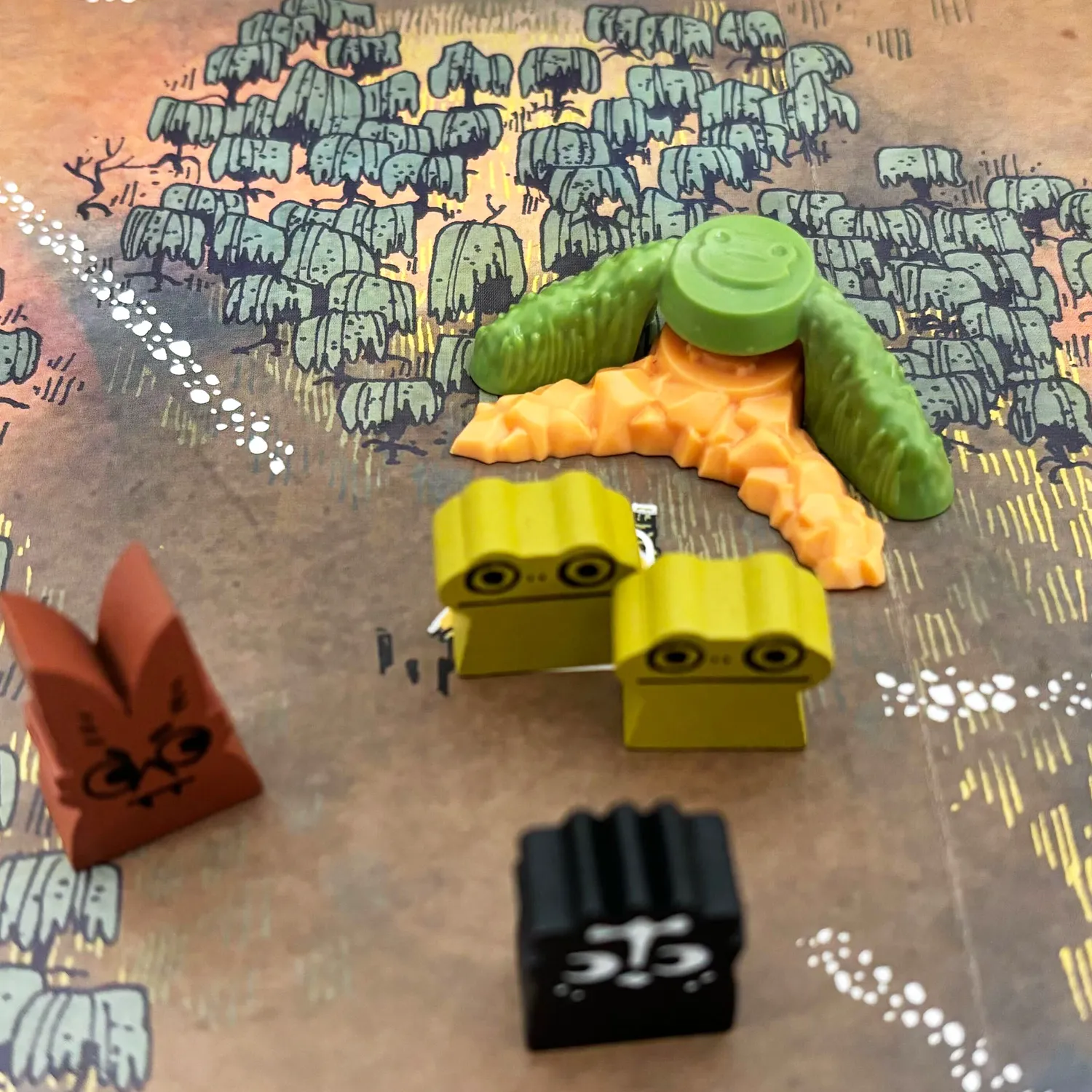 Leder Games Root Frog Clearing Markers marqueurs grenouille deluxe