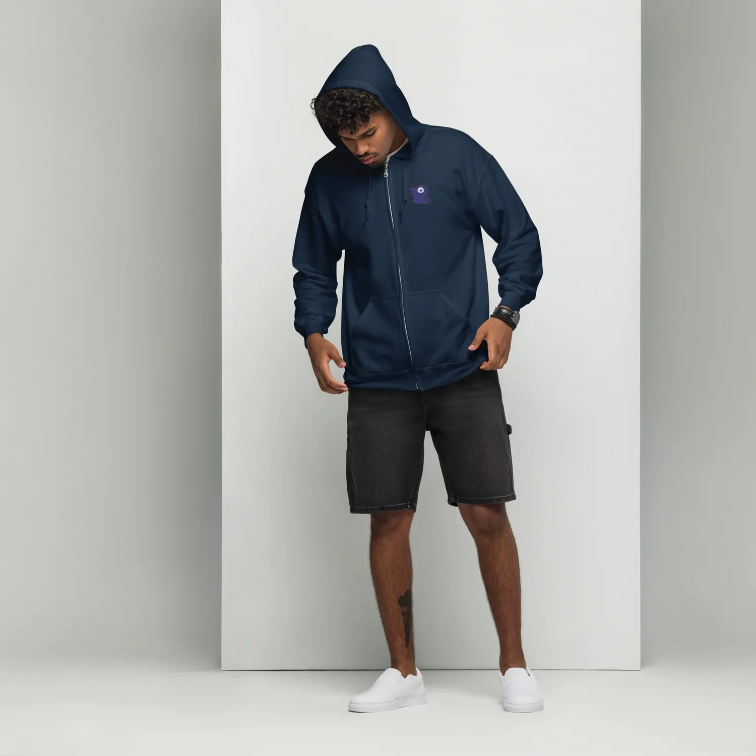Leder Games Root Corvid Conspiracy hoodie zippé marine