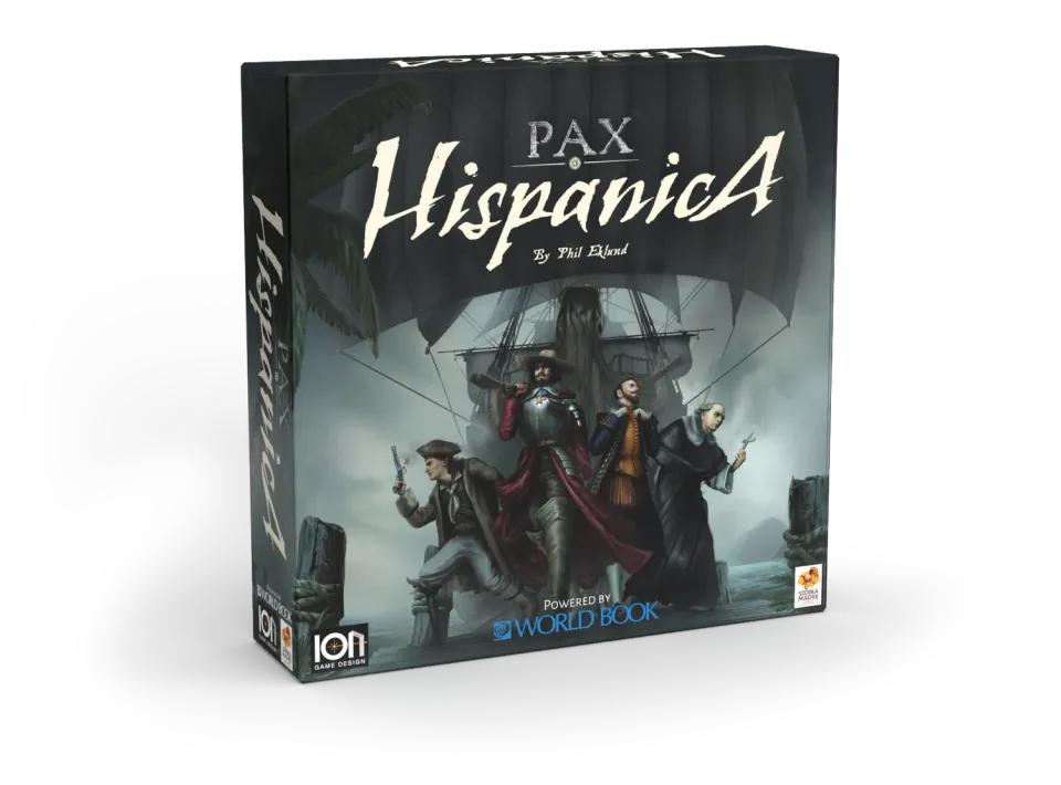 ION Game Design Pax Hispanica jeu de société pirates World Book