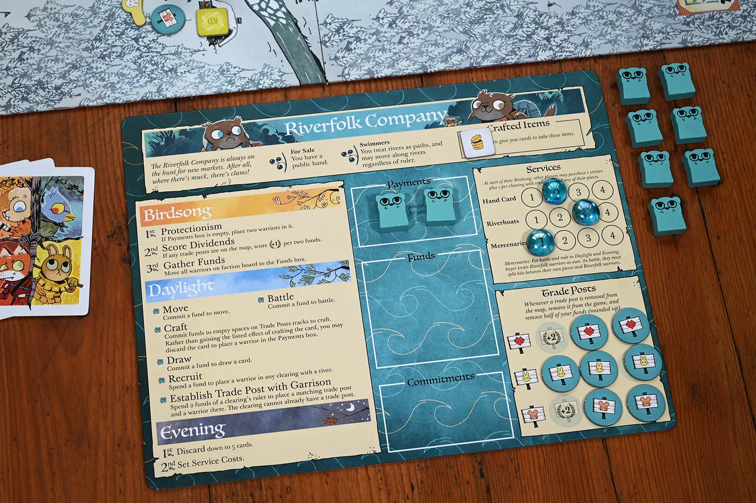 Leder Games Root Riverfolk extension 2 factions