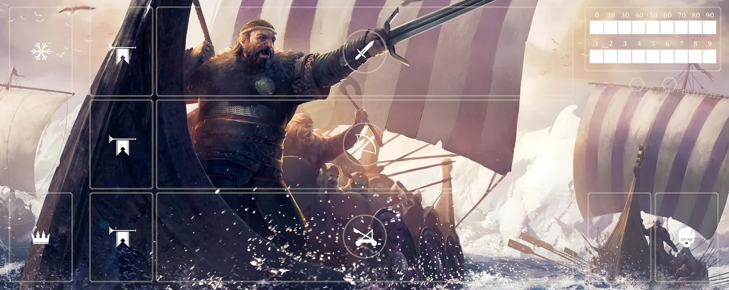 Gwent Skellige Playmat tapis de jeu 1P 29x73 officiel