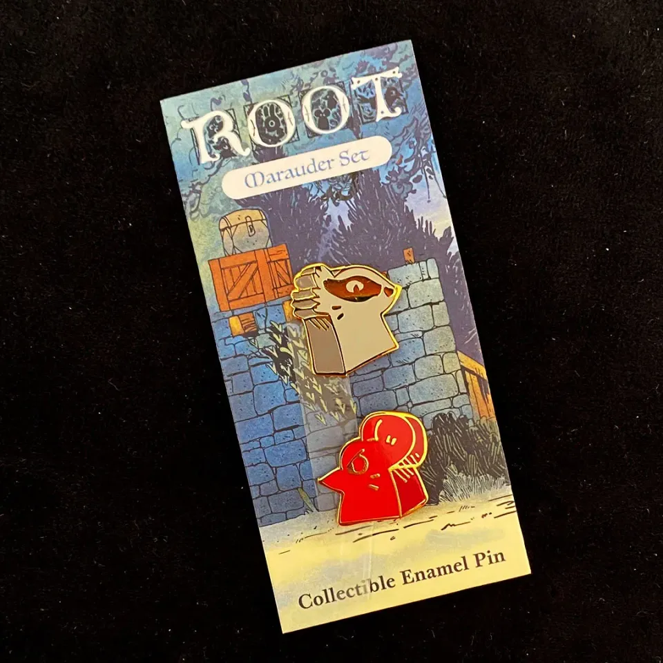Leder Games Root Marauder pin’s set 2 émail dur