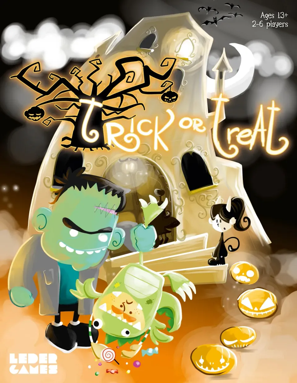 Leder Games Trick or Treat jeu de cartes rummy Halloween