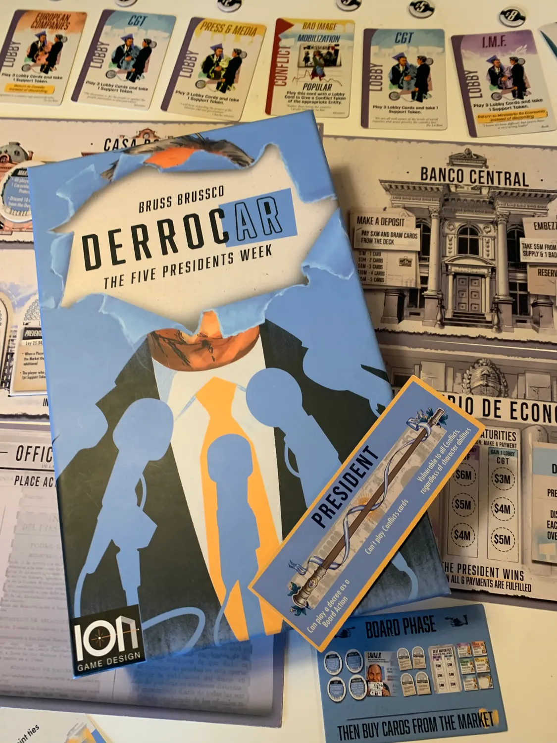 ION Game Design Derrocar jeu de société politique 1-5 joueurs