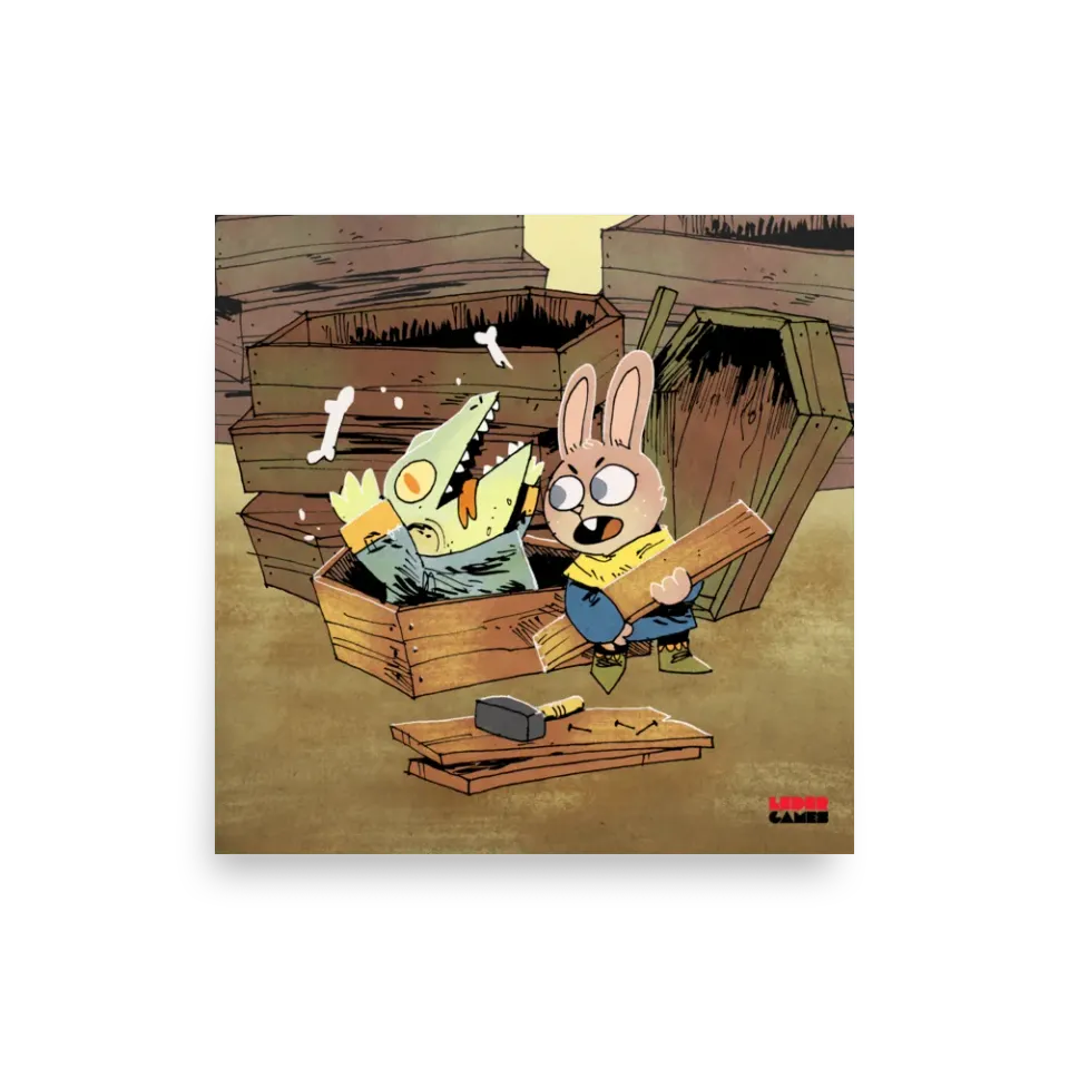 Leder Games Root Coffin Makers affiche 10x10 collection