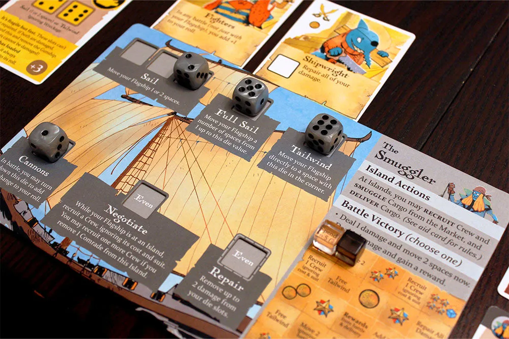 Leder Games Ahoy jeu de société pirates 2-4 joueurs