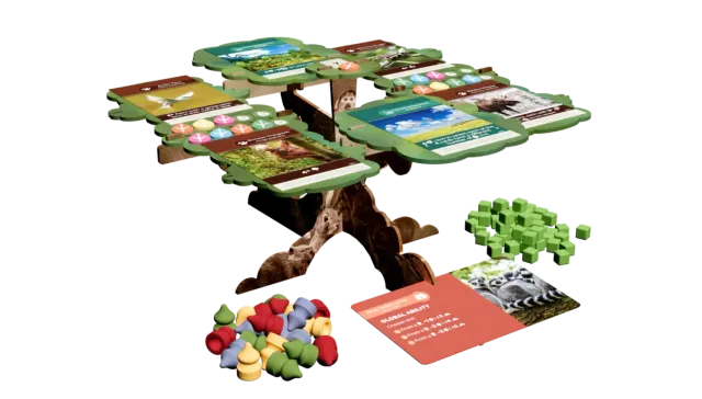 Inside Up Games Earth Fauna arbre support bois