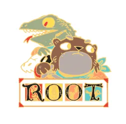 Leder Games Root Riverfolk pin's portrait loutre