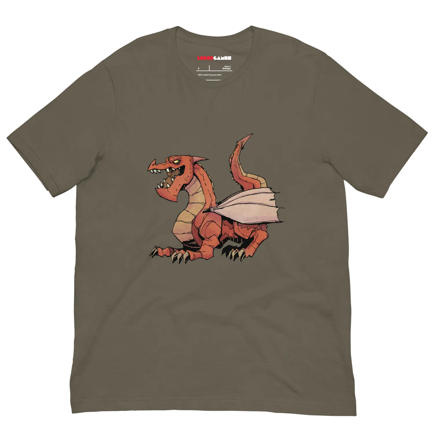 Leder Games Vast Dragon t-shirt coton Oxblood Black