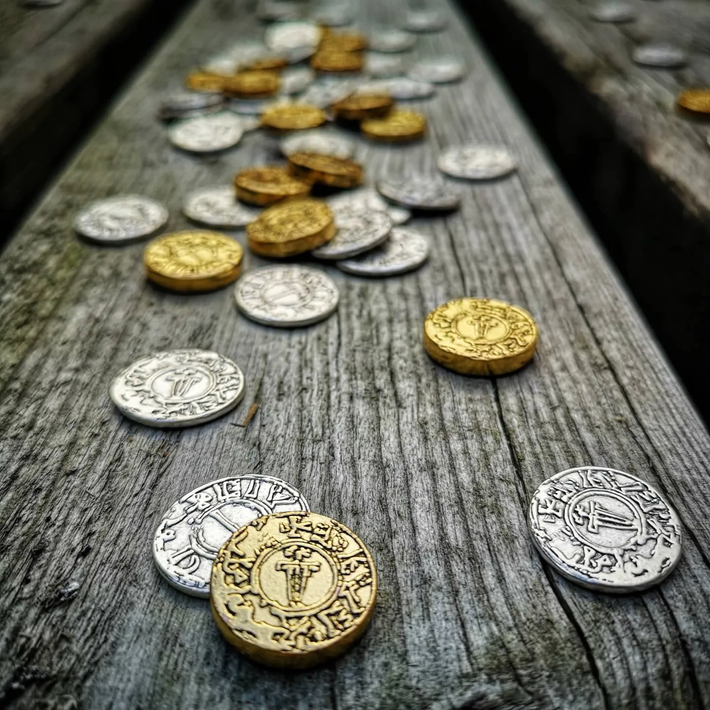 ION Game Design Pax Viking pièces métal 80 coins Silfr Gull