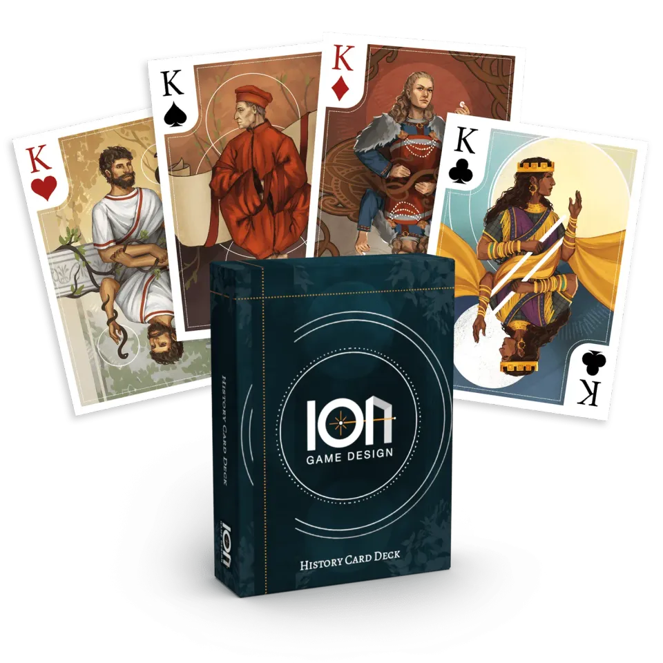 ION Game Design Historical jeu 52 cartes poker Madeleine Fjäll