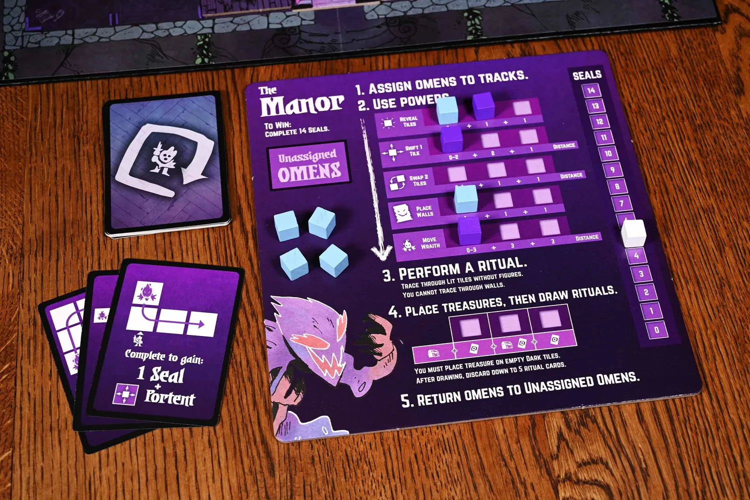 Leder Games Vast Mysterious Manor jeu de base manoir asymétrique